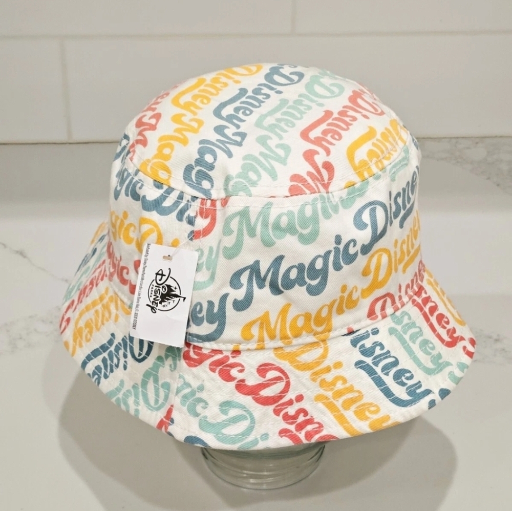 NWT Disney Parks Disney Magic Bucket Hat One Size 100 Cotton